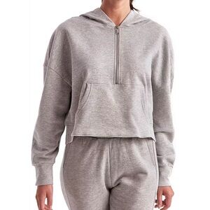 Cozy Heather Gray Zip-Up Hoodie